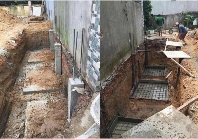 Đào móng nhà Đồng Nai 