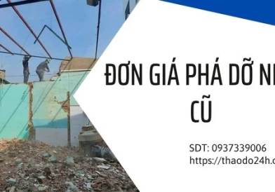 Đơn giá phá dỡ nhà cũ
