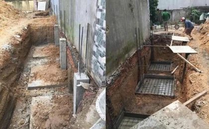 Đào móng nhà Đồng Nai 